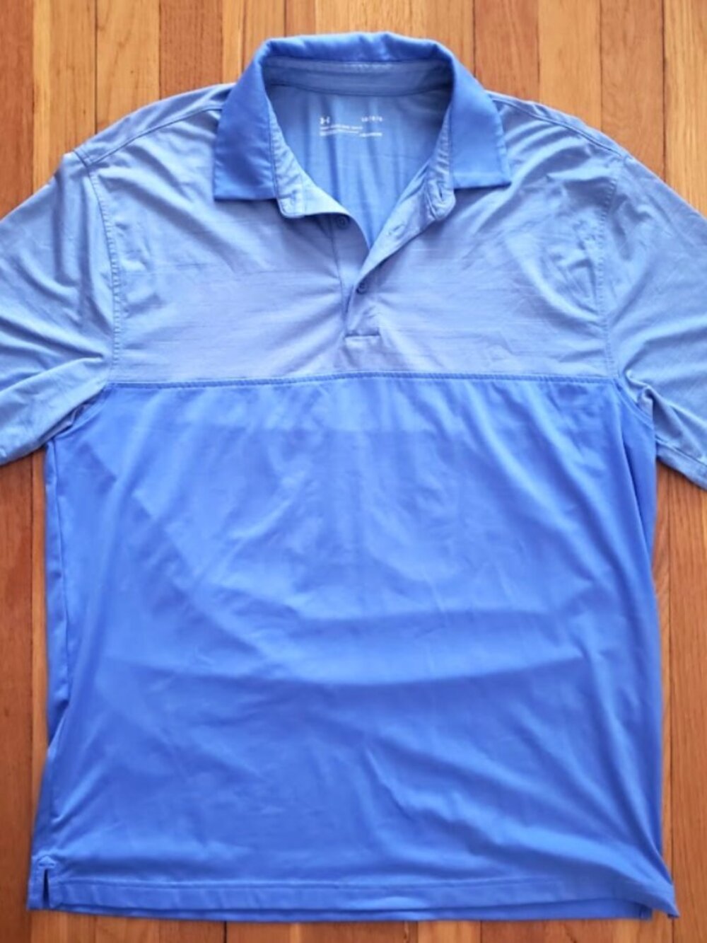 Under Armour Men's Colorblock Golf Polo Shirt Blue size: L